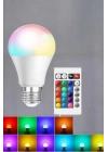 RGB Led Lamba Led Işık Ampul Renk Değiştirebilen 100 Watt