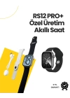 RS12 PRO+ 2025 Serisi Özel Üretim Full Ekranlı Akıllı Saat – Nabız ve Uyku Takibi, Bluetooth Arama, Garantili, Güçlü Batarya