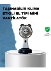 Şarj Edilebilir Taşınabilir Mini Vantilatör – USB Uyumlu