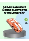 Şarjlı Ergonomik Fare – 1600 DPI, Sessiz Tıklama Özellikli