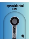 Şeffaf Kasa El Fanı | 5V 2A | 100 Kademeli Hava Akışı | Type-C Girişli