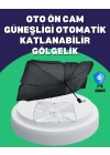 Şemsiye Tasarımlı Katlanabilir Araç Güneşliği – Geniş Uyumlu, UV Koruma