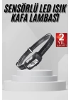 Sensörlü Şarjlı Type-c Şarj Işıklı Kafa Lambası Kamp Lambası