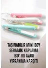 Seramik Kaplama Taşınabilir Mini Saç Düzleştirici Seyahat Dostu Tasarım