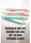 Seramik Kaplama Taşınabilir Mini Saç Düzleştirici Seyahat Dostu Tasarım