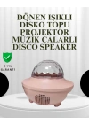 Sesle Etkileşimli Yıldız Projektörlü Gece Lambası – Bluetooth Hoparlörlü, USB Girişli, Dönen Okyanus