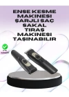 Sessiz Motorlu, Kablosuz Kullanımlı Şarjlı Saç ve Sakal Kesme Makinesi – Taraklı Set