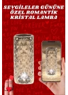 Sevgililer Günü İçin Hediye Kristal Lamba Sevgiliye Hediye USB Şarjlı Gece Lambası