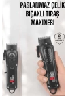 Sıfır Tıraş Makinesi Dijital Göstergeli Paslanmaz Çelik Bıçaklı Taşınabilir