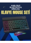 Şık ve Sessiz Tasarımlı Işıklı Klavye Mouse Seti – Şarjlı, Wireless