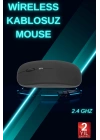 Siyah Wireless Kablosuz Sessiz Mouse Bluetooth Bağlantılı