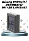 Solar Lamba Dekoratif Aplik Su Geçirmez Led Işıklı Duvar Lambası