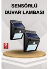 Solar Sensörlü Duvar Lambası Bahçe Lamba 20 Led Işık