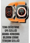 Suya ve Toza Dayanıklı 45 MM Akıllı Saat Bildirim ve Cevapsız Çağrı Görüntüleme