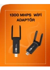 Tak-Çalıştır Özellikli Çift Bant WiFi Adaptör – 1200 Mbps