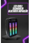 Taşınabilir 6.5 inç LED Bluetooth Kareoke Hoparlör RGB Işıklı Radyolu