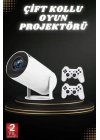 Taşınabilir Android Projeksiyon Ayaklı Çift Kollu 4K Çözünürlüklü Sinema Projeksiyonu
