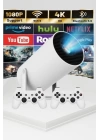 Taşınabilir Android Projeksiyon Ayaklı Çift Kollu 4K Çözünürlüklü Sinema Projeksiyonu