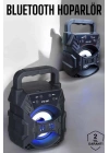 Taşınabilir Bluetooth Hoparlör Led Işıklı Uzun Pil Ömrü