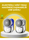 Taşınabilir, cep boyunda, şarjlı elektrikli tıraş makinesi