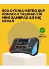 Taşınabilir El Konsolu 500 Oyunlu – Geniş Ekran ve Uzun Pil Ömrü