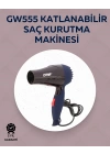 Taşınabilir Katlanabilir Saç Kurutma Makinesi | 1500W Güç, 2 Hız Ayarı, Düşük Gürültü, AB Fişli