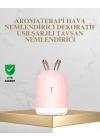 Tavşan Kulak Tasarımlı 200 ml USB Aroma Difüzör ve Hava Nemlendirici