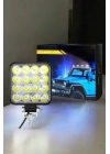 Tepe Lambası Çalışma Lambası Sis Lambası 16 Led Beyaz Led Işık