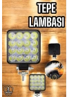 Tepe Lambası Tüm Araç Tiplerine Uygun Çalışma Lambası 16 Ledli