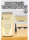 Tıraş Makinesi Paslanmaz Çelik Şarjlı Taşınabilir