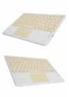 Touchpad Tüm Cihazlara Uyumlu Bluetooth Klavye Touchpad Slim Kablosuz Wifi Q Klavye