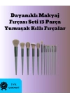 Toz ve Krem Ürünler İçin Güçlü Tutucu Yumuşak Kıllı Makyaj Fırça Takımı 13 Parça