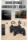 TV Box Çift Oyun Kollu 10000 Oyunlu Atari