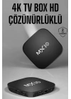 TV Box HD Çözünürlüklü 4 Çekirdekli 8 GB Dahili Hafıza Android Uyumlu