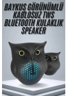 TWS Bluetooth Hoparlör Baykuş Tasarımlı Taşınabilir RGB Işıklı Uzun Pil Ömrü