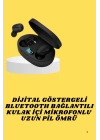 TWS Bluetooth Kulaklık Kulak İçi Kablosuz Dijital Göstergeli Çağrı Cevaplayabilen