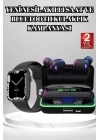 Ucuz ve Kaliteli Kulaklıklı Saat Seti Bluetooth Bağlantılı Akıllı Saat ve Kulaklık