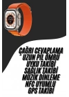 Ultra Max Kordon Kilitli Akıllı Saat Amoled Ekran Titreşimli Çağrı Cevaplayabilen