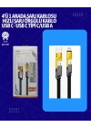 USB-C ve Lightning Uyumlu 4ü 1 Arada Kablo – 65W Hızlı Şarj, Örgülü Dayanıklı Yapı
