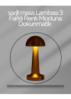 USB Şarjlı Dokunmatik LED Masa Lambası – 3 Renk Modu & Dimmer