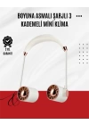 USB Şarjlı Katlanabilir Boyun Fanı | 3 Kademeli, Sessiz ve Taşınabilir Tasarım