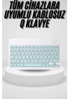 Uyumlu Kablosuz Bluetooth Şarj Edilebilir Mini Q Klavye