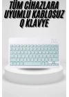 Uyumlu Kablosuz Bluetooth Şarj Edilebilir Mini Q Klavye