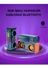 V9 Kablosuz Bluetooth Hoparlör – Canlı Renkli Işık ve Uzun Pil