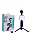 Video Making Kit Telefon Tutucu Vlog Video Mini Led Işıklı