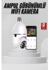 Wifi Güvenlik Kamerası 360 Derece Dönebilen Harekete Duyarlı Gece Görüşlü Ampul