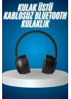 Wireless 5.0 Bluetooth Kablosuz Kulaklık ANC Özellikli Kulak Üstü Ayarlanabilir