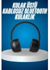 Wireless 5.0 Bluetooth Kablosuz Kulaklık ANC Özellikli Kulak Üstü Ayarlanabilir