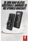 Wireless Powerbank 10000 Mah LED Ekranlı Dahili Kablolu Hızlı Şarj