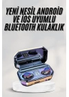 Yeni Nesil Bluetooth Kulaklık Uzun Pil Ömrü El Fenerli Dijital Şarj Göstergeli